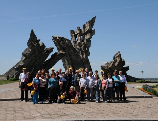 Kaunas 9th fort memorial during Baltic tour