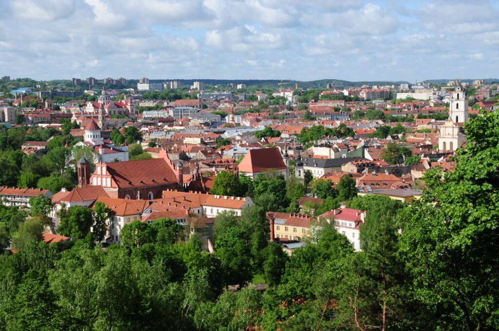 Panorama of Vilnius old city