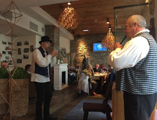 In the national restaurant in Tallinn